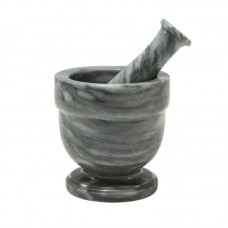 Designs By Marble Crafters Asclepius Marble Mortar and Pestle Set CBMB1046